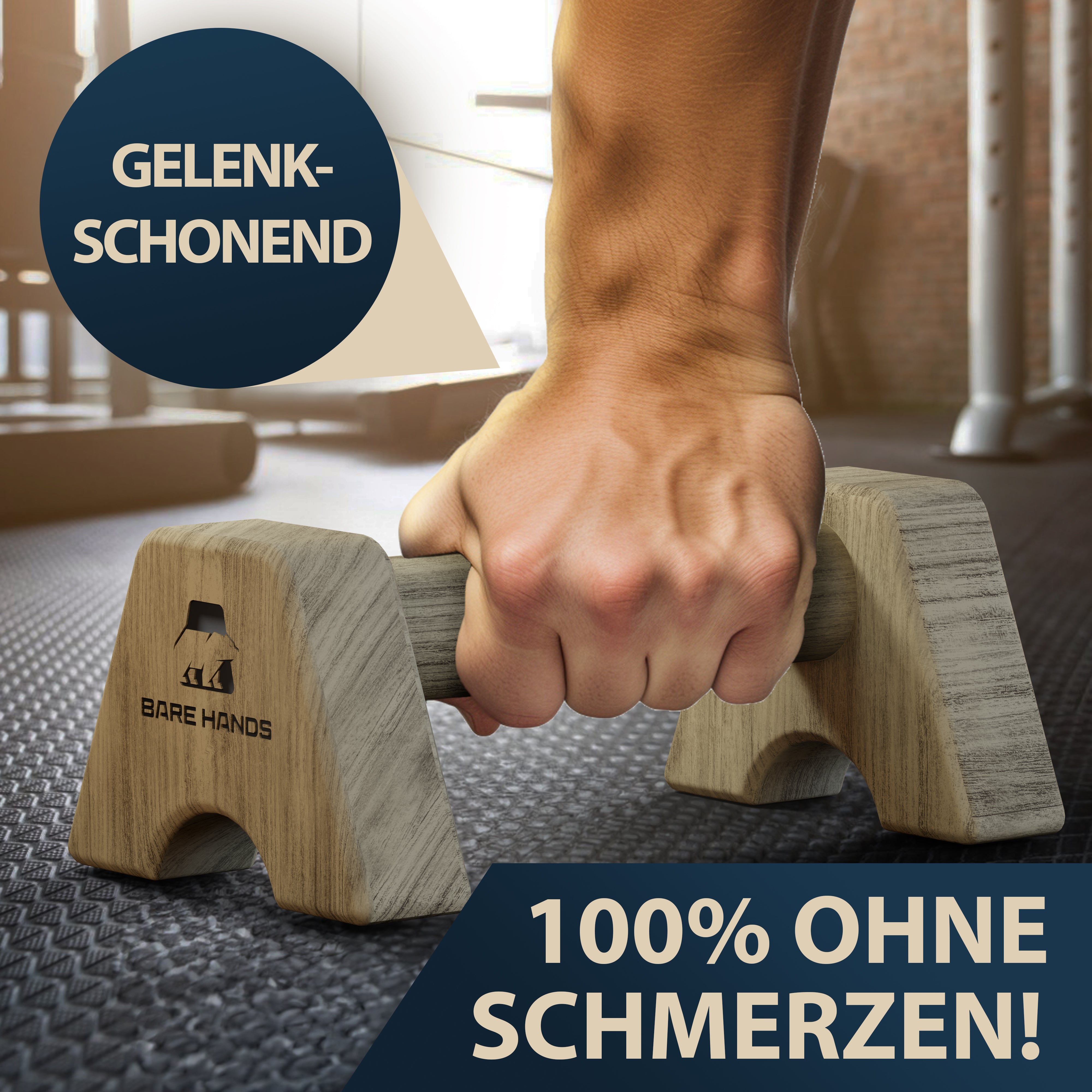 Liegestützgriffe Modell M (dunkel)