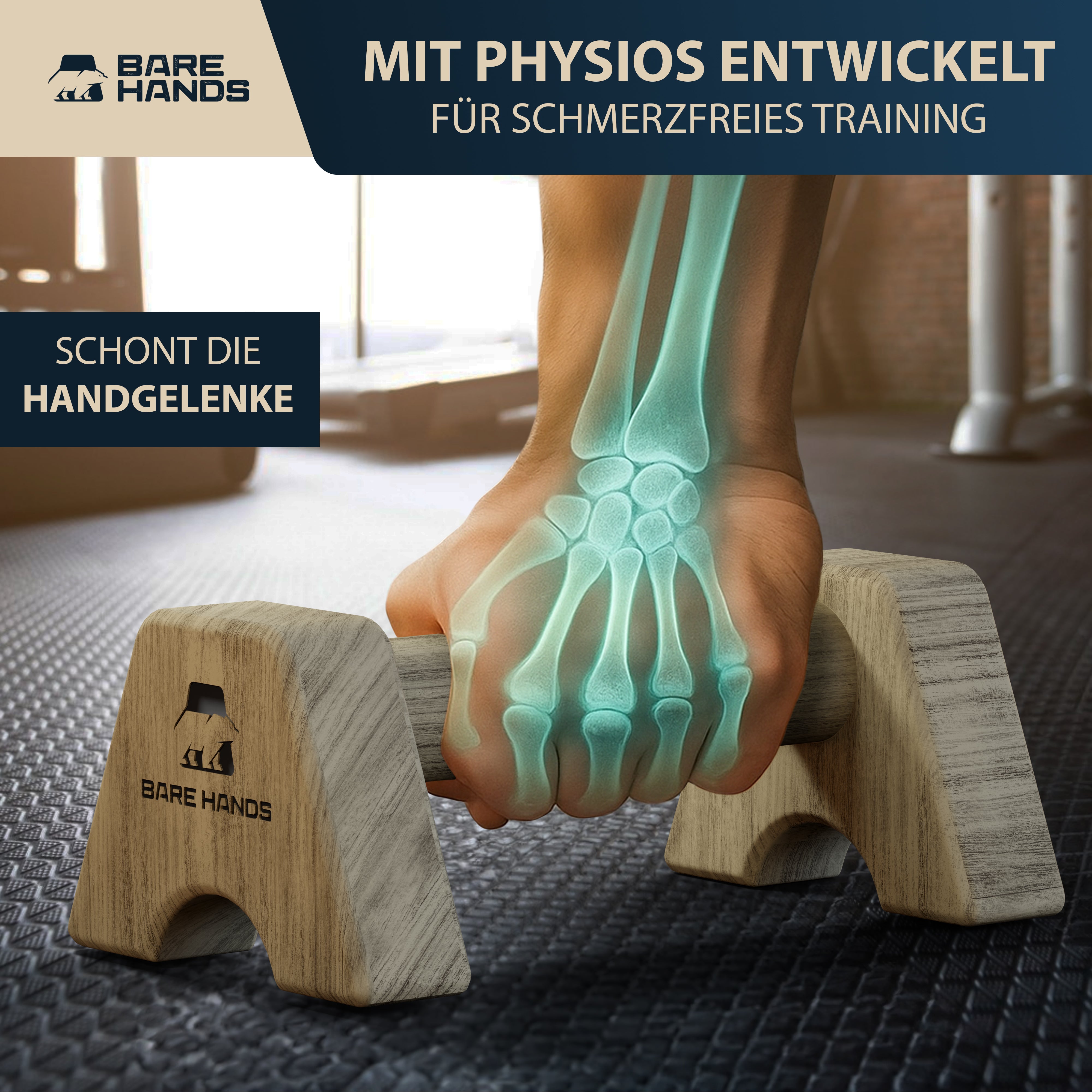 Liegestützgriffe Modell S (dunkel)